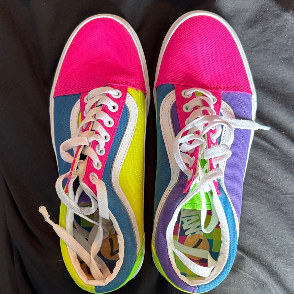 Vans Mens Multicolor Canvas Sneakers